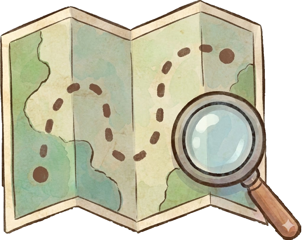 Illustration of a magnifying glass